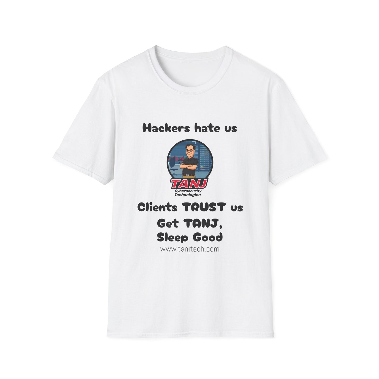 Funny Tech Humor T-Shirt - "Hackers Hate Us" - Unisex Softstyle Tee