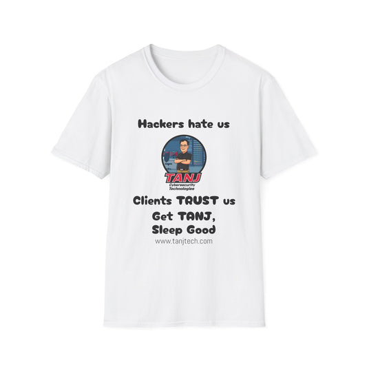 Funny Tech Humor T-Shirt - "Hackers Hate Us" - Unisex Softstyle Tee